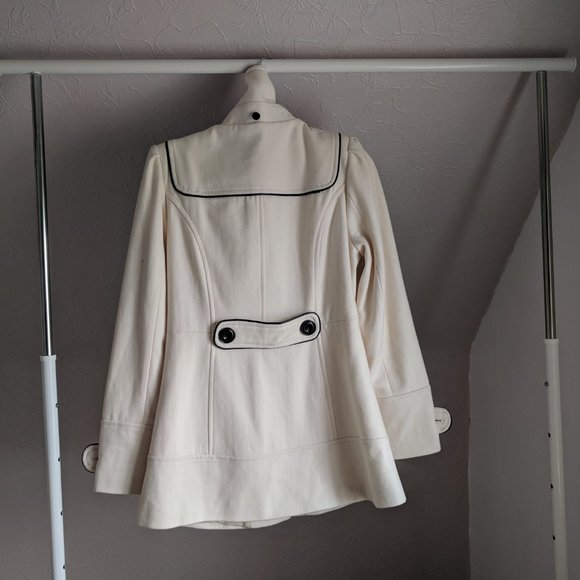 Ricki's White Cream Beige Togglo Coat S - Picture 6 of 8